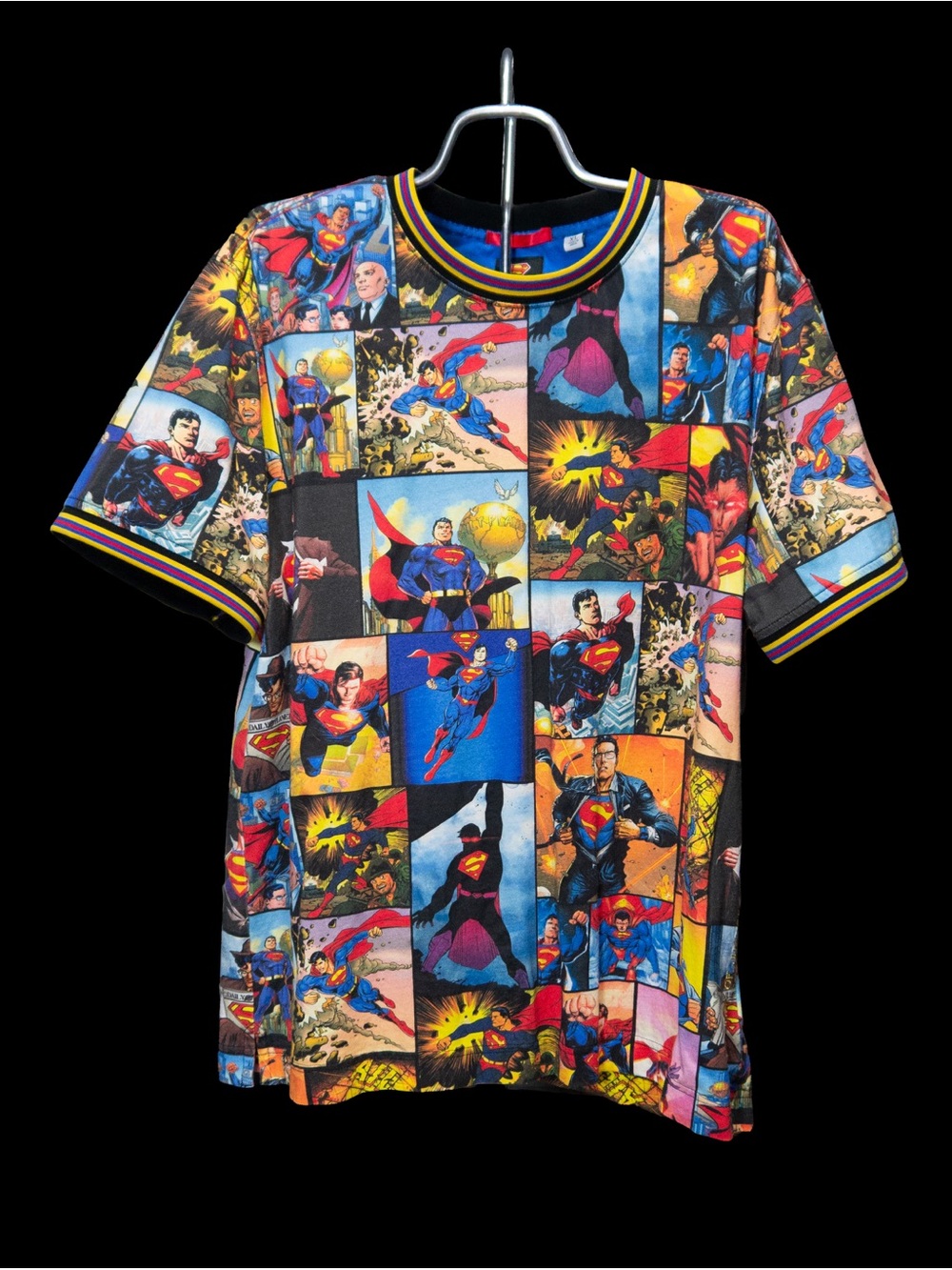Robert Graham Multicolor Superman Comic Panel Tee